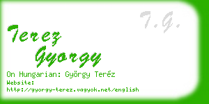 terez gyorgy business card
